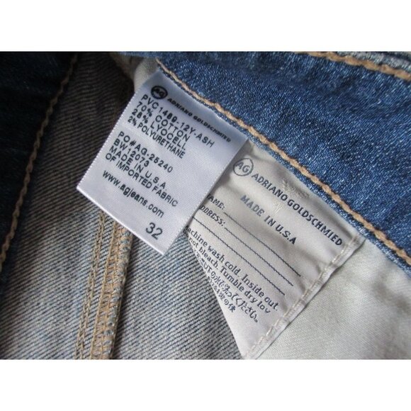 NWT AG Adriano Goldschmied Hailey in 12 Years Ash Ex-Boyfriend Roll-up Shorts 32 - Picture 5 of 6